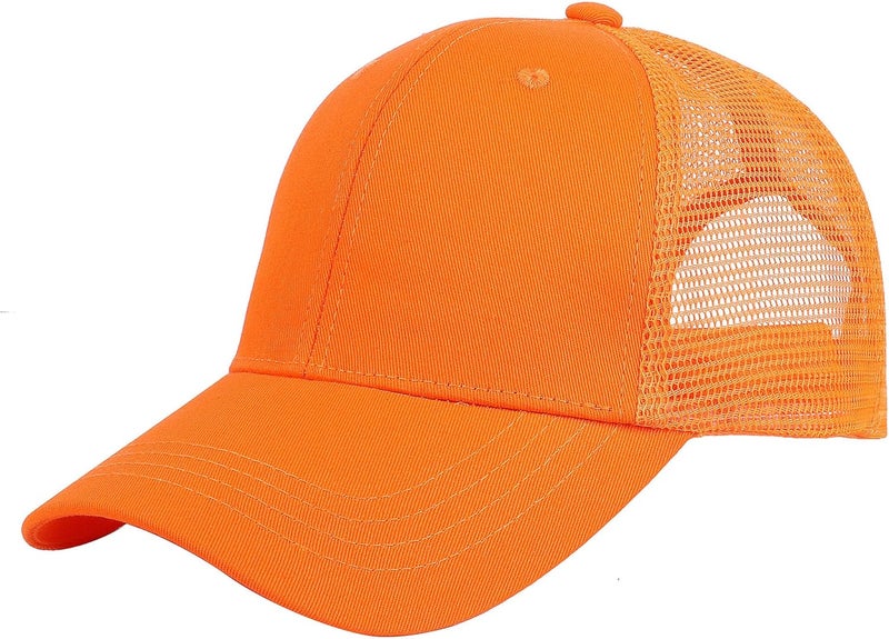 Falari Trucker Hat Baseball Cap Structured Plain Design 6 Panel, Adjustable Size - Image 1